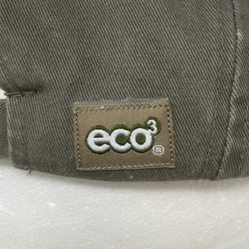 Yosemite Half‎ Dome Embroidered Baseball Cap Khaki Green Cotton Adjustable Eco3